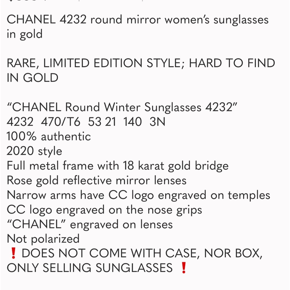 Chanel sunglasses 2020 special edition and rare - Picture 12 of 13